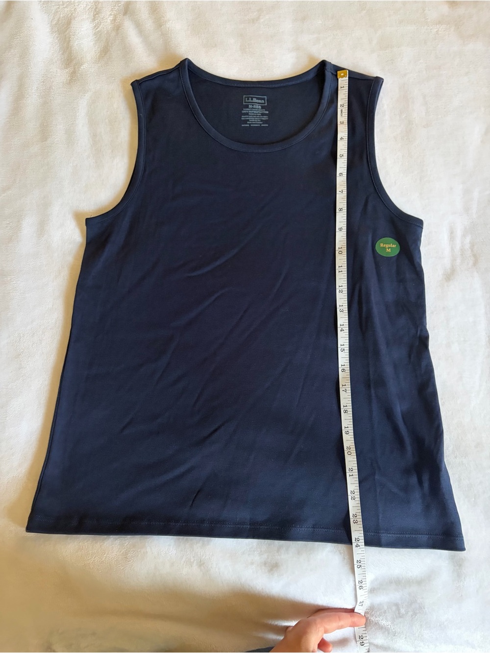 L.L. Bean Dark Navy Classic Scoop Tank - Picture 5 of 6